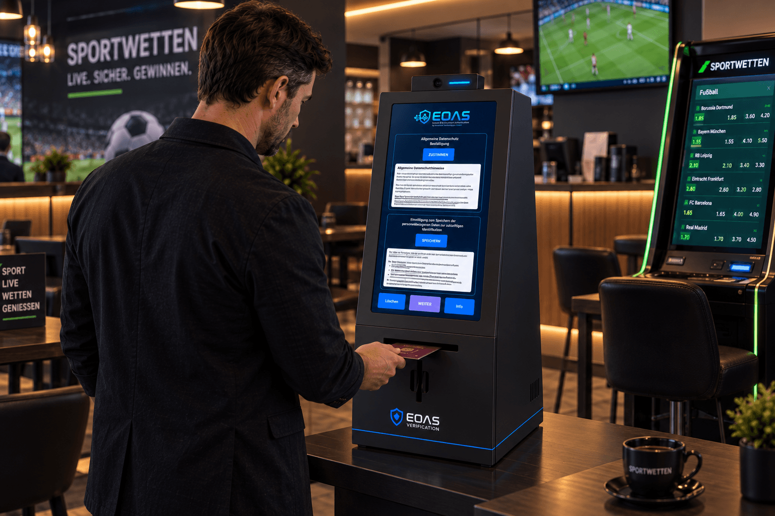 Betting shops and comparable sites