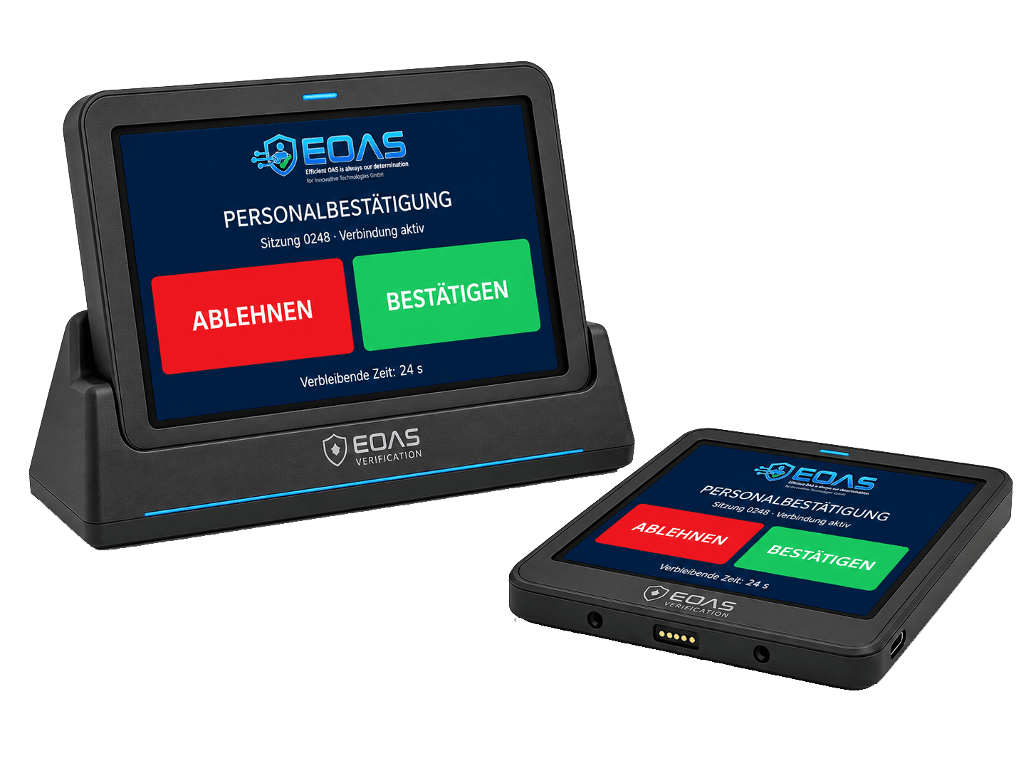 EOAS StaffPad, docked and handheld
